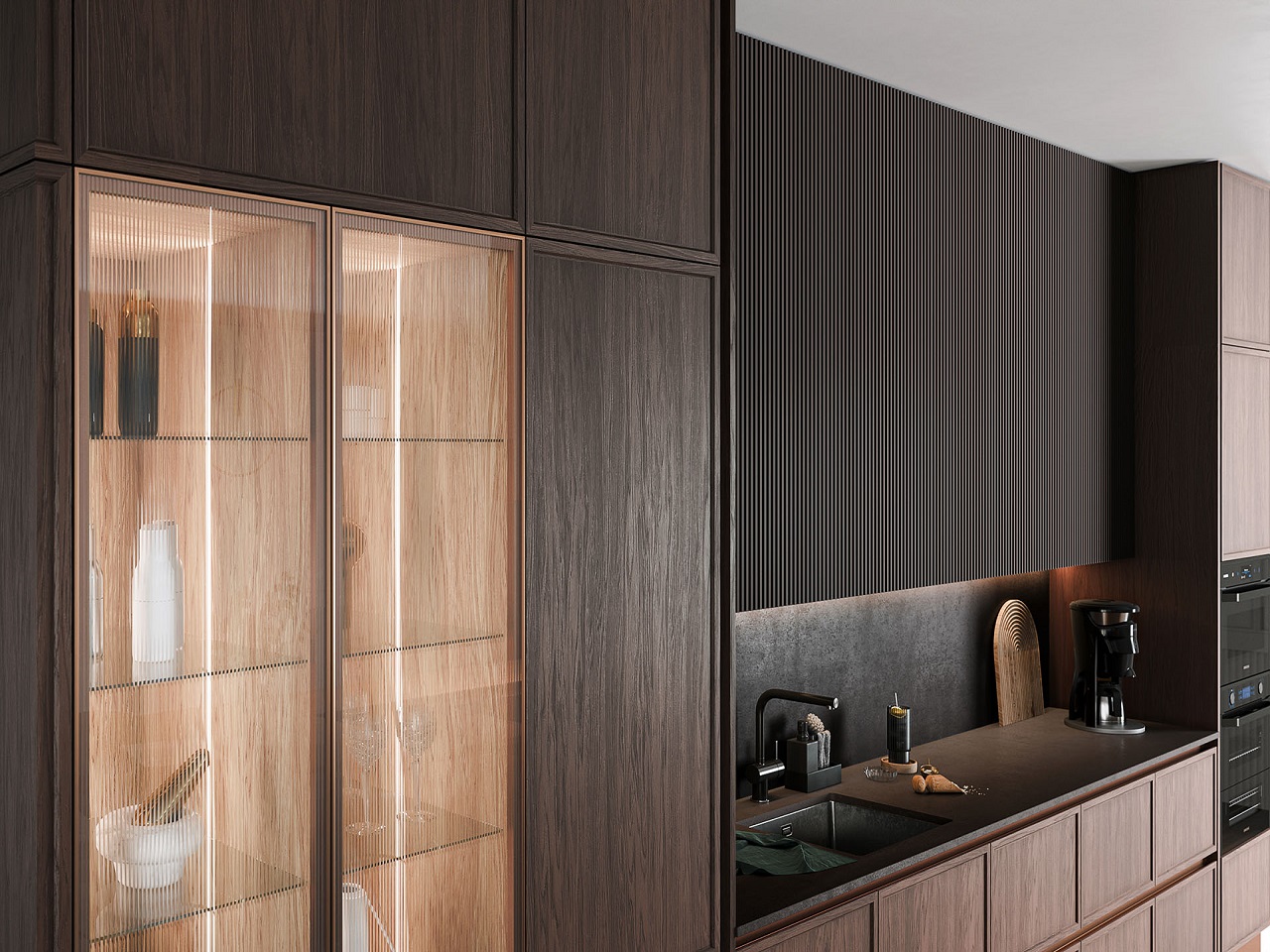 купить кухню модерн мдф